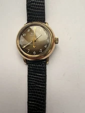 Rare Vtg 1977 Bulova Accutron N7 Womens 10k Gold Rgp Watch Runs Great Bubble