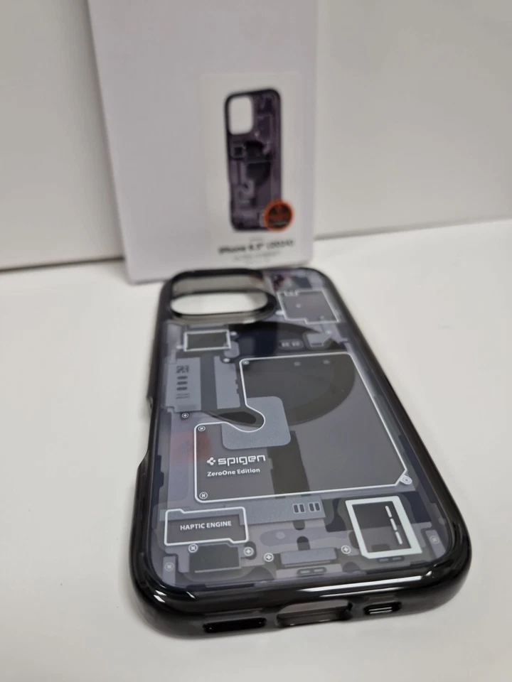 Spigen iPhone 16 Pro Ultra Hybrid Magfit Case Magsafe Zero One Dark Grey - Image 3 of 4