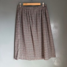 Vintage NORTON MCNAUGHTON Women's 16 Houndstooth Wool Blend Skirt Cottage Retro