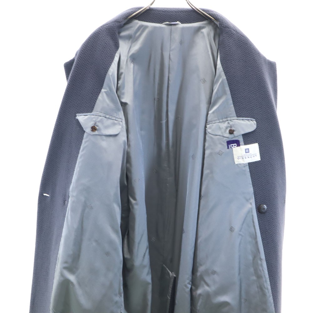 Givenchy 90s Old Herringbone Pattern Wool coat L … - image 7