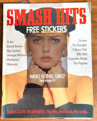 SMASH HITS 26/3/1986 PATSY KENSIT A-Ha BOY GEORGE Billy Idol JOHN TAYLOR (G)