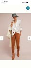 Anthropologie Faux Suede Leggings Women's 28 Euc brown skinny classy  — photo 1