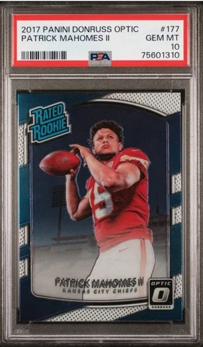 2017 Panini Donruss Optic #177 Patrick Mahomes II PSA 10