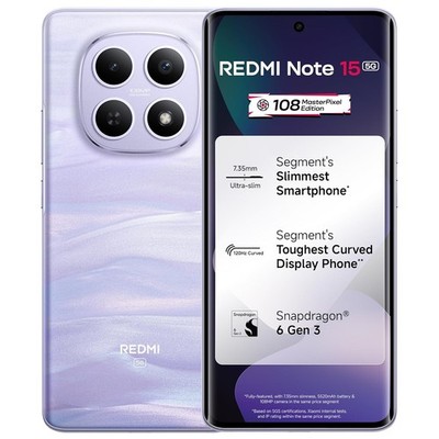 REDMI Note 15 5G (Purple, 8GB RAM 256GB Storage) Snapdragon 6 Gen Global Version