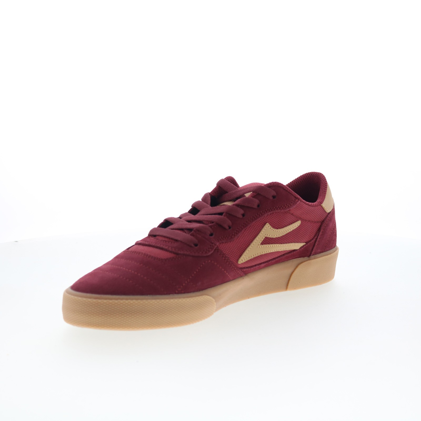 Lakai Cambridge Mens Red Suede Lace Up Skate Inspired Trainers Shoes image 4