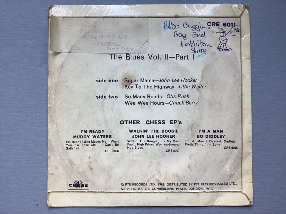 Various 'The Blues Vol 2, Part 1' (CRE6011) V Rare 1965 4 Track UK EP VG/G+ - Image 2 of 4