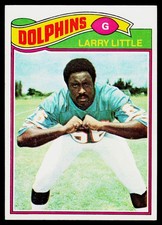 Larry Little, 1977 Topps, #172, Miami Dolphins,