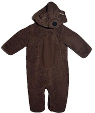 Pottery Barn Brown Bear Costume 12-18M Baby Toddler Halloween Outfit