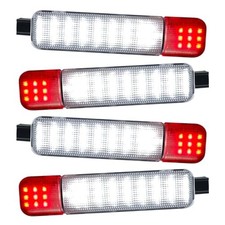 Led Interior Door Courtesy Light Compatible with 1999-2006 4pcs red and white