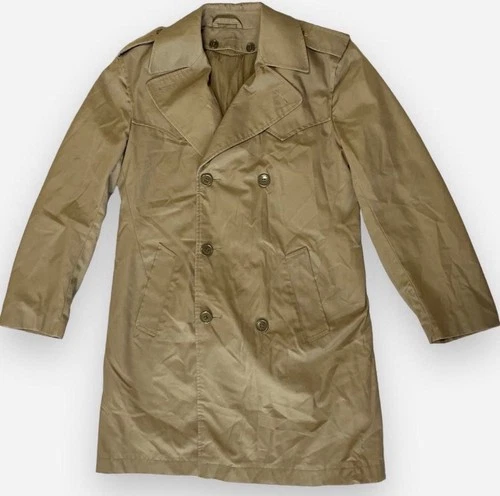 VTG Army Italian Jacket Mens S Olive Military Coat video thumbnail