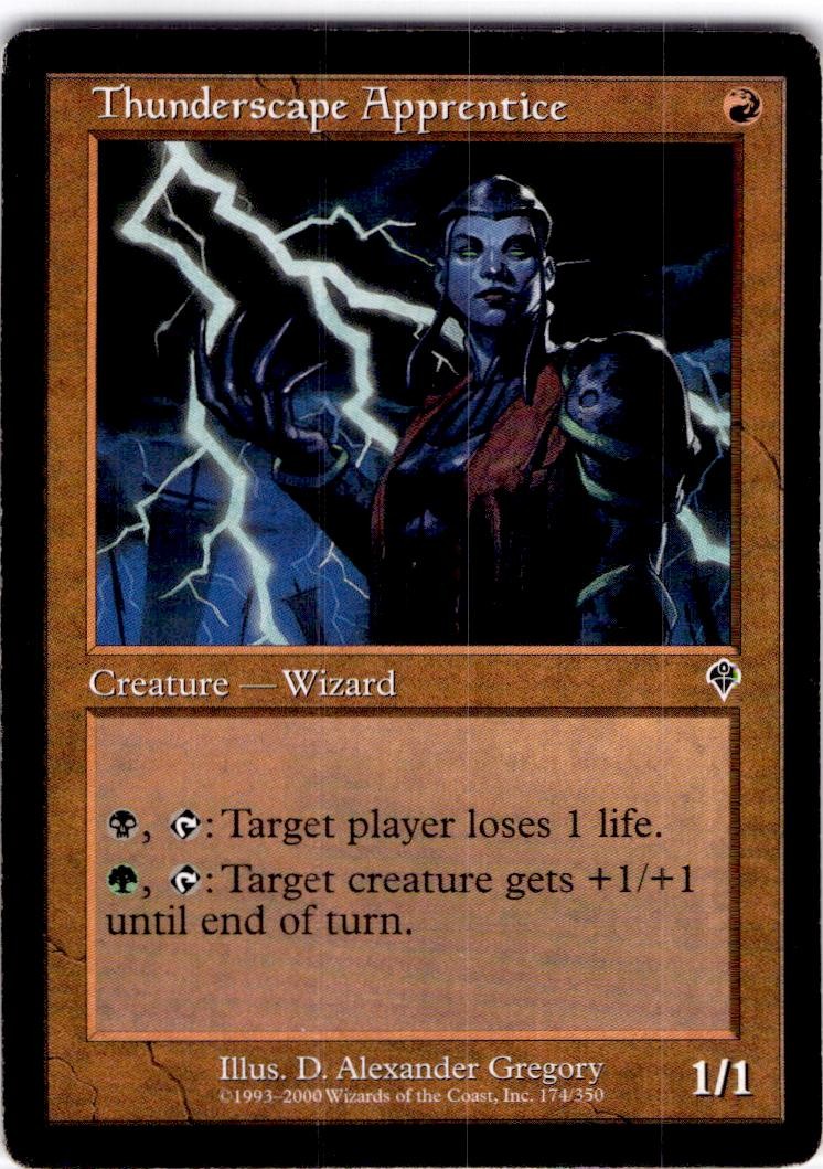 MTG Thunderscape Apprentice Invasion Common #174