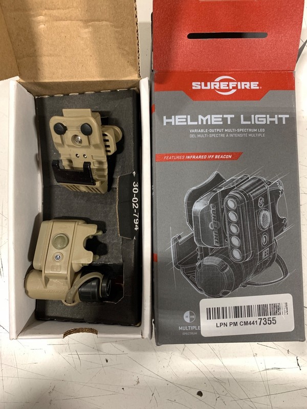 SUREFIRE Multi-Spectrum Helmet Light w/ Infrared IFF Beacon Model: HL1-A-TN