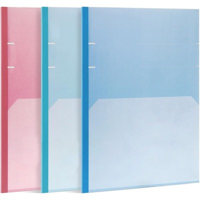 Kimochi Campus Notebook Set, Dot Grid, 30 Sheets,  Office, Green Pink Blue