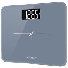 Precision Body Weight Scale - 400 lbs Tempered Glass with Easy LCD Display