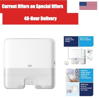 Tork 553120 Xpress Mini Multifold Paper Towel Dispenser White H2