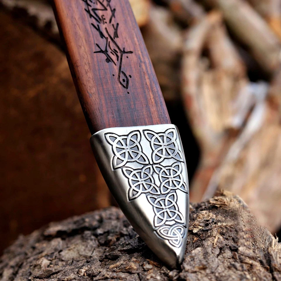Espada Vikinga | Espada Vikinga Marrón Hecha a Mano | Espada Vaina Nórdica | Espada Ragnar Foto 2 de 4