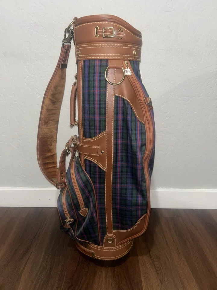 Винтажная сумка для гольфкара Daiwa Coach Collection с кожаной отделкой - Изображение 2 из 4