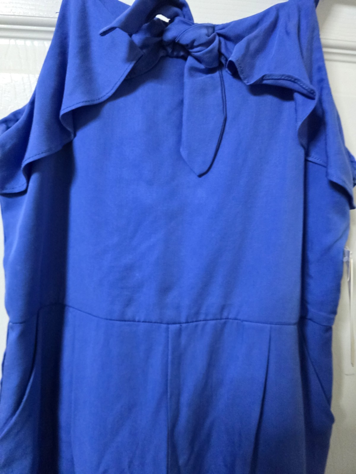 GB Girls Size 12 Royal Blue Ruffle Wide Leg Jumpsuit NWT image 4