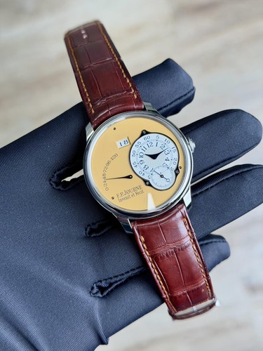 F.P.Journe Octa Réserve de Marche 38 Stainless Steel Yellow Dial RDM