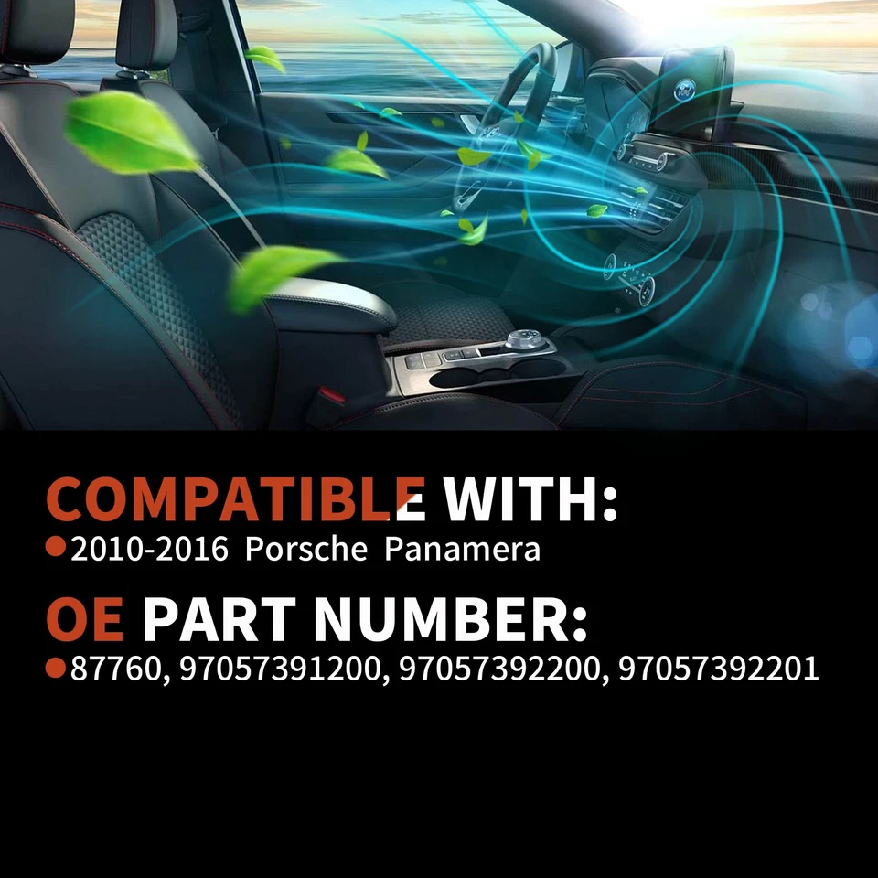 Ventilador de motor soplador calentador aire acondicionado 87760 para Porsche Panamera 10 11-16 repuesto Foto 2 de 4