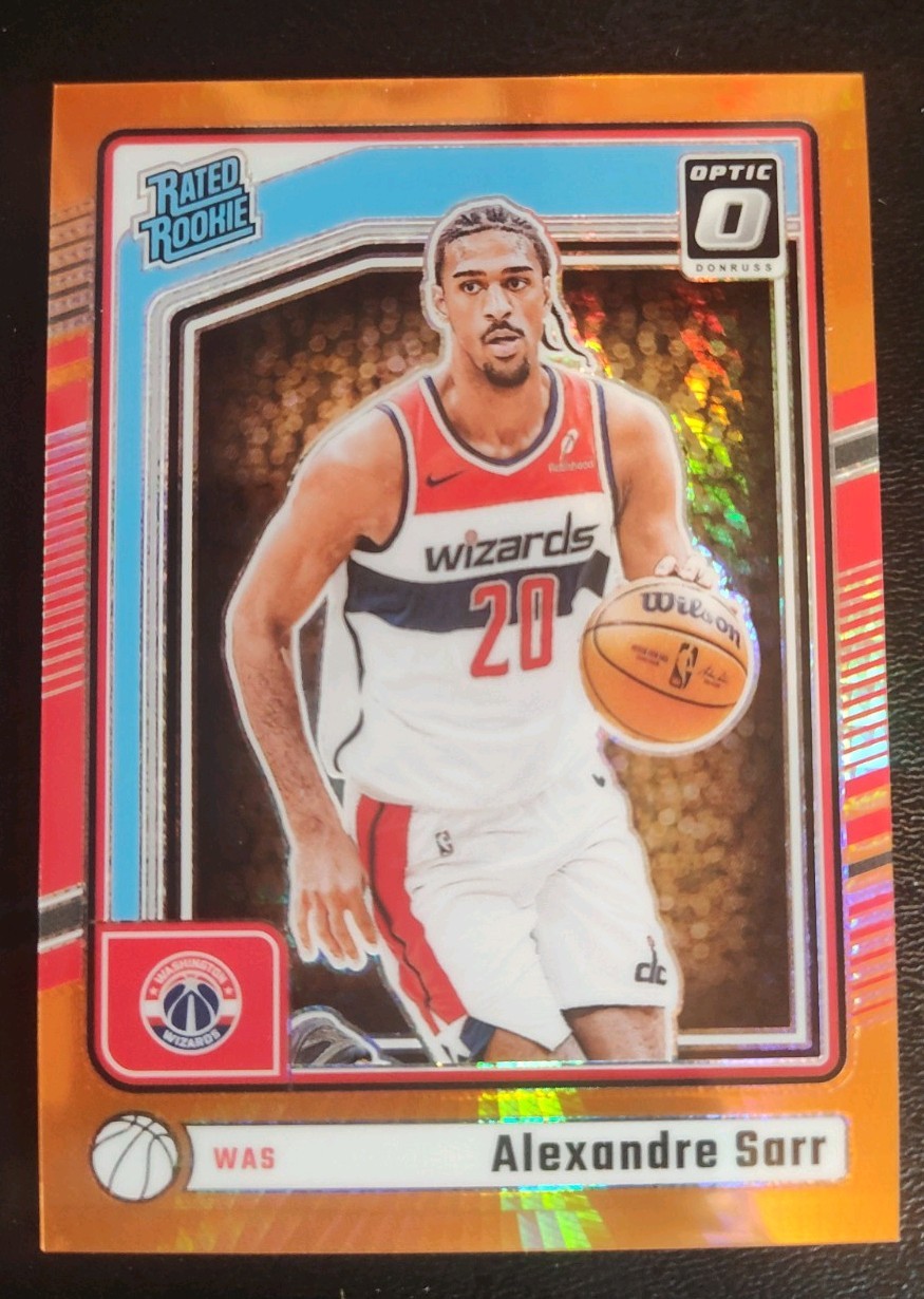 2024-25 Donruss Optic Alexandre Sarr #276 Orange Hyper Rated Rookie /299