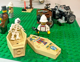 Vintage Lego Adventurers Desert Expedition Set 5948 w/Mummy Storage Container