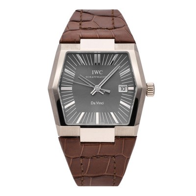 IWC Vintage Da Vinci 18k White Gold Grey Dial Automatic Men's Watch W546104