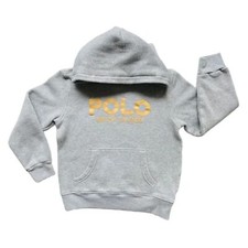 Polo Ralph Lauren Gray Fleece Hoodie Size 6