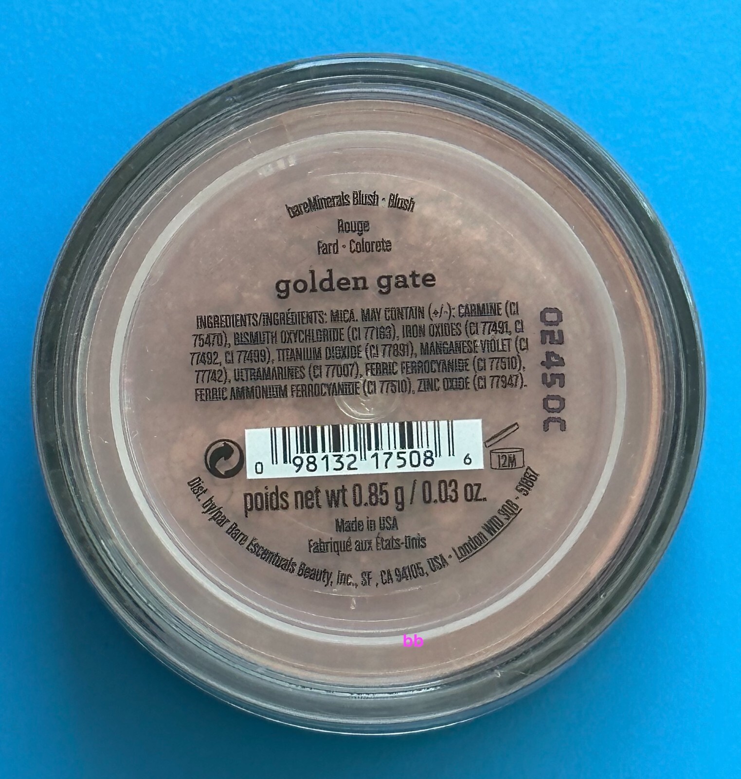 bareMinerals Loose Power Blush Golden Gate (0.85 g / 0.03 oz) eBay