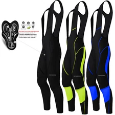 NEW Mens Cycling Bib Tigths Gel Padded MTB Tight Legging Bike Pant All Sizes