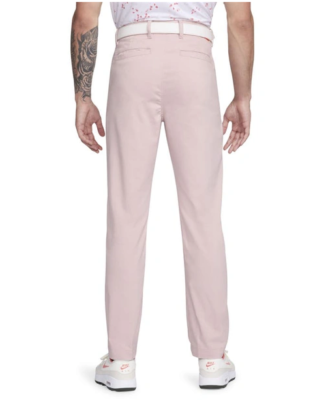 Nike Dri-Fit UV Slim-Fit Golf Chino Pants Pink Oxford New Mens