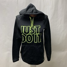Nike Hoodie Womens XS Therma Fit Just Do It Pullover Sweatshirt Thumb Holes