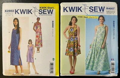 Kwik Sew K2982 &/or K4057 (Sizes: XS-XL) Misses' Dresses *NEW*