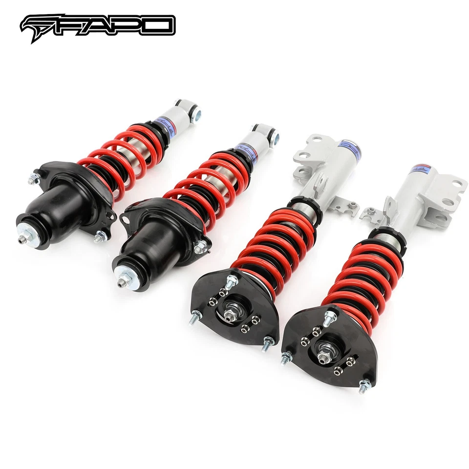 Kits de reducción de suspensión FAPO Coilovers para Toyota Corolla 03-08 E120 altura ajustable Foto 3 de 4