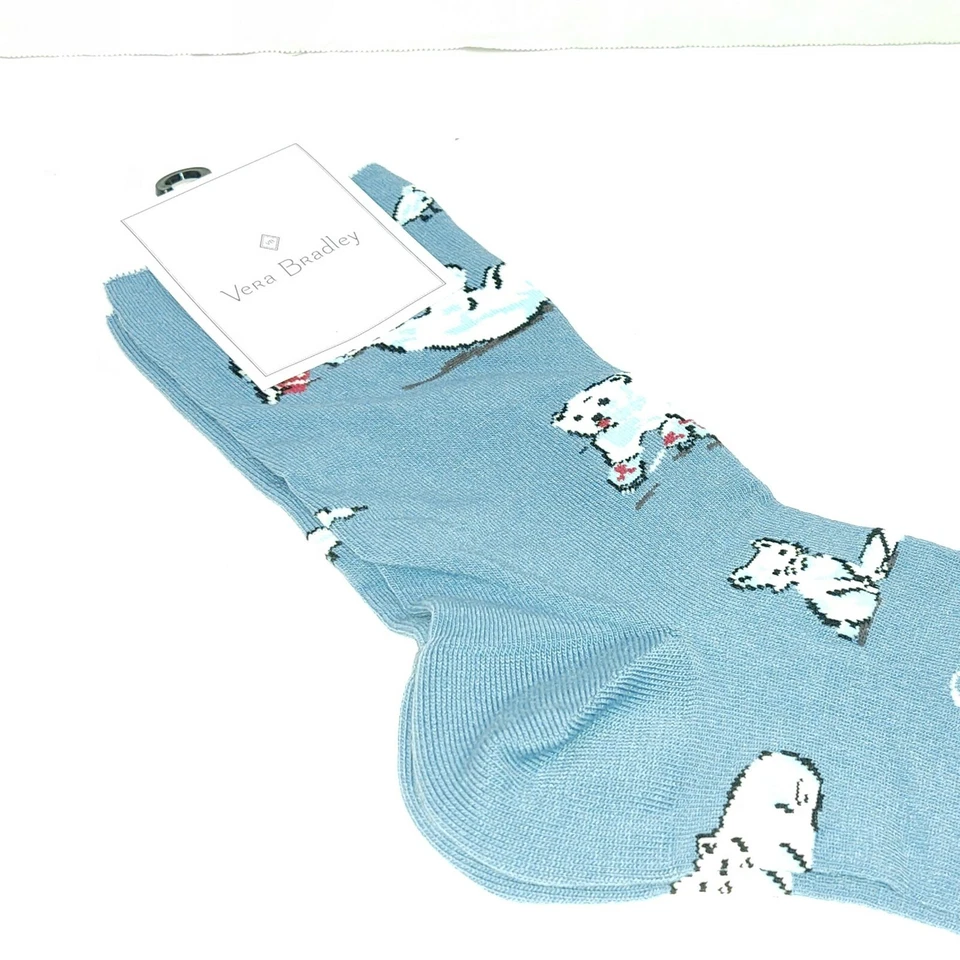 Vera Bradley Beary Merry Cool Azul Talla Única Calcetines Nuevos Foto 2 de 4