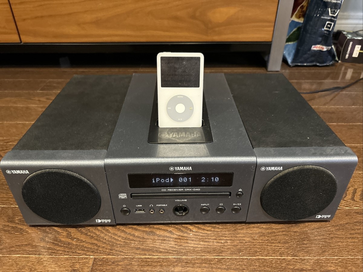 YAMAHA CRX-040 マイクロコンポ やすっぽい iPod USB対応