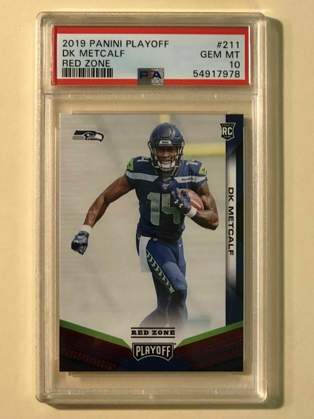 DK Metcalf Panini Playoff #211 Red Zone