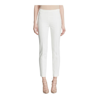 Akris Punto Franca Techno Cotton Blend Cream Ankle Pants Size 10