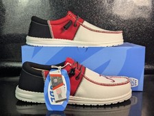 Alabama Crimson Tide x Hey Dude White Black Crimson Red Men's Sizes NIB