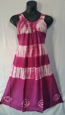 New Women Long casual Tie Dye Maxi Sundress House Dress summer Free Size