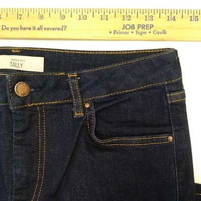 TOPSHOP MOTO 30/32 WOMEN'S JEANS TALLY 