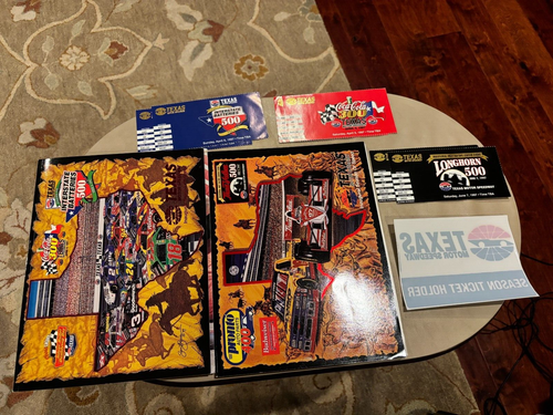 Texas Motor Speedway 1997 1ª Temporada Progs Abril y Junio, 6 talones de boletos, más - Imagen 2 de 8