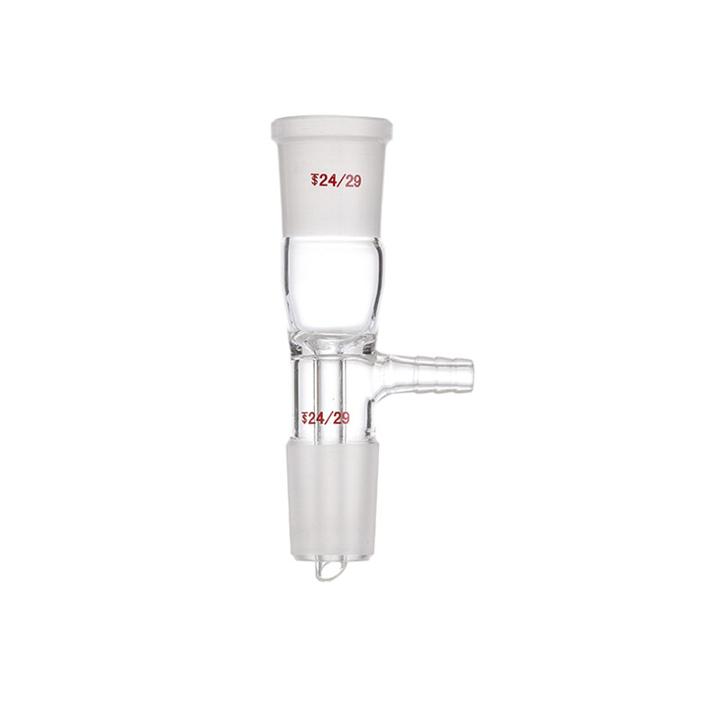 Straight Vacuum Adapter,Gas Inlet Adapter,24/29 Joint, Lab Glass