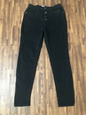 No Boundaries Women s Dark Blue Cotton Blend Denim Pants Size 11