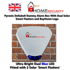 Solar Dummy Alarm Box Smart Flashing LED Maintenance Free Pyronix Bellbox Option