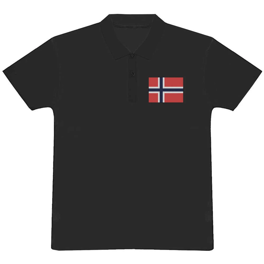 Flag top polo shirt