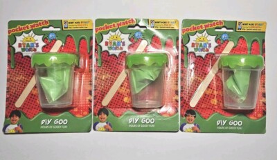 Lot of 3 Ryan's World DIY Green Goo Kit with Storge Container NEW FAST FREE SHIP