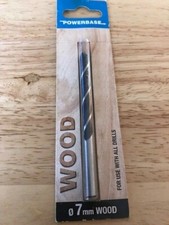 Powerbase 7mm Wood drill bit. Sealed.