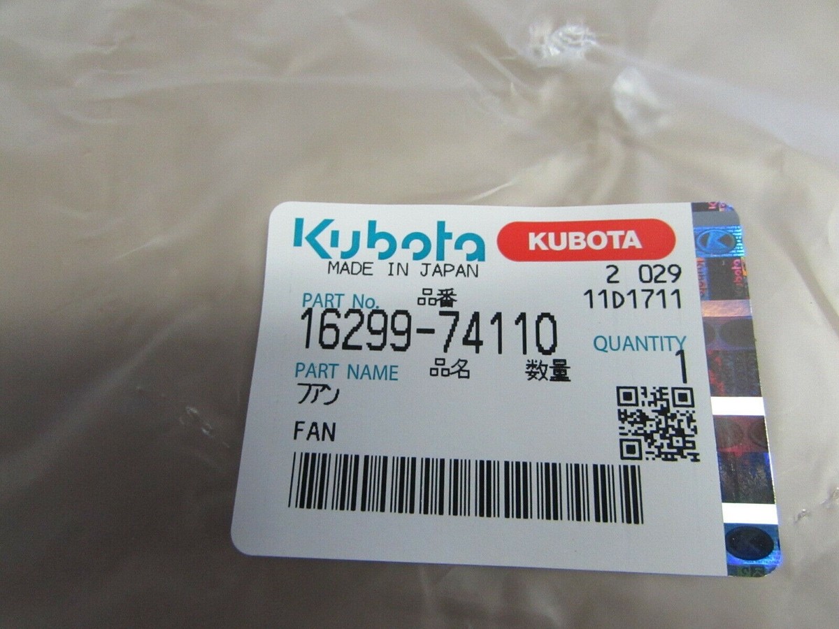 GENUINE KUBOTA ENGINE FAN 16299-74110 | eBay