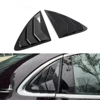 Carbon Fiber Window Louver Shutter Cover Trim For Mercedes-Benz E-class 2024 25